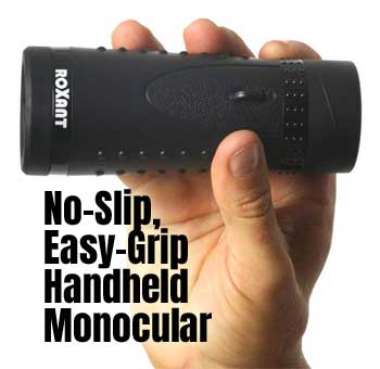 Easy-Grip Handheld Monocular with Exterior Bumps