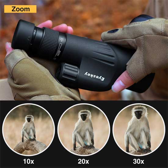 High Power Zoom Monocular for Hunting, Bird Watching, traveling, Stargazing