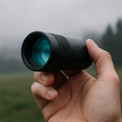 Non-Reflective Lens Coating on Monocular