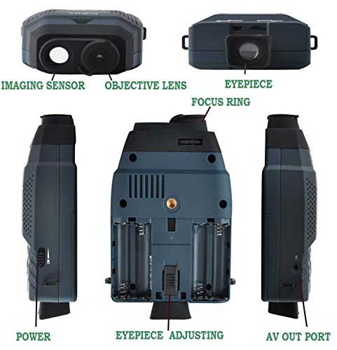 Exterior Features of Solomark Monocular with Night Vision